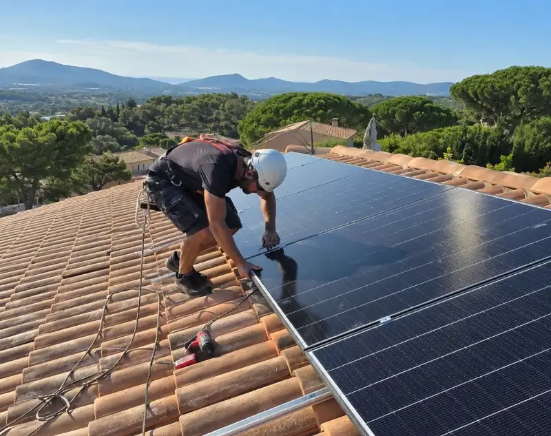Installateur panneaux solaires Pollestres — pose photovoltaïque sur toiture